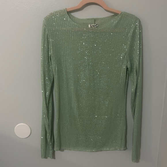 NWOT Free People Intimately Gold Rush Sequence Long Sleeve Top In Size Various - Picture 3 of 7